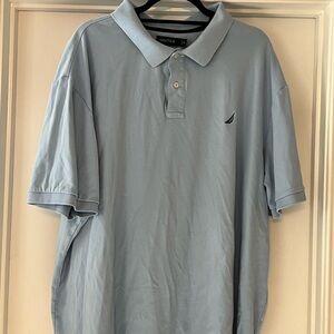 Nautica Men's Sky Blue Polo Shirt